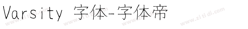 Varsity 字体字体转换